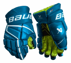 Bauer Vapor 3X Junior Hockey Gloves -BAUER Sale Store 3X JR FRONT BLU1