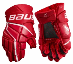 Bauer Vapor 3X Senior Hockey Gloves -BAUER Sale Store 3X SR FRONT RED2
